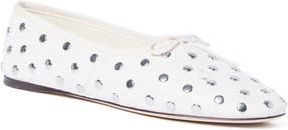 Loeffler Randall Landon Ballet Flat in Ecru/Silver at Nordstrom Rack, Size 10.5