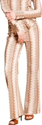 Mason's Easy Straight Chino Jogger Broek - Dames - Wijde Broeken - Beige - L - Katoen - Broeken