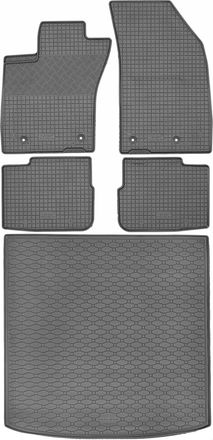 OEM Juego De Alfombrillas De Goma Para Fiat Tipo Kombi De Febrero De 2017: Alfombrilla Para Coche + Alfombrilla Para Maletero