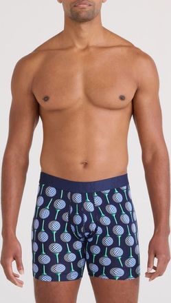 Saxx DropTemp Cooling Cotton Boxer Briefs in Have A Ball-Maritime at Nordstrom, Size Xx-Large