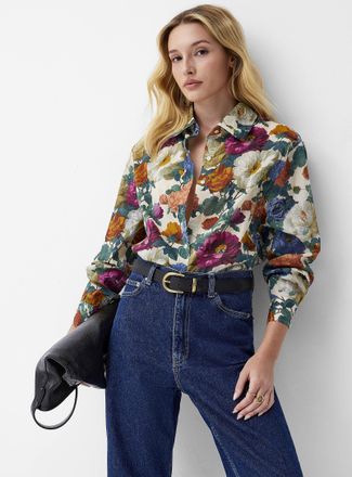 Icone Womens Lush bloom loose shirt
