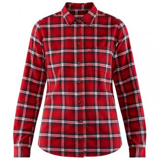 Fj&auml;llr&auml;ven &Ouml;vik Flannel Shirt Hemd f&uuml;r Damen | rot
