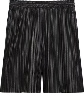 Helmut Lang Shorts in pelle - Nero