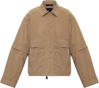 Moncler Day-Namic Jacket - Dames - Zomerjassen - Bruin - XS - Leer - Jassen