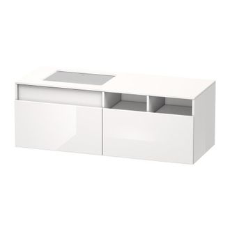 Duravit Duravit Durastyle, Mueble Bajo Pared 6885, 2 Cajones, Lavabo A La Izquierda, Para Empotrar El Lavabo Desde Abajo, 1400mm, Color (frente/cuerpo): Decor