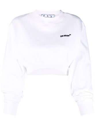 Off-white Helvetica cropped sweatshirt