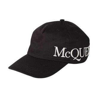 Alexander McQueen Logo Baseball Cap Luxe Zwart - Heren - Petten - Zwart - M - Katoen - Accessoires