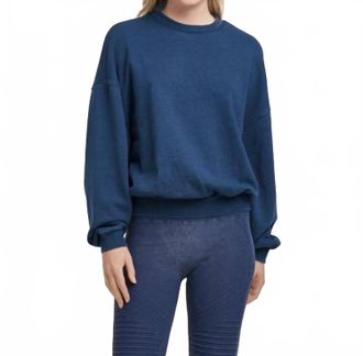 Dear John Denim Lara Crewneck Sweatshirt In Dark Indigo