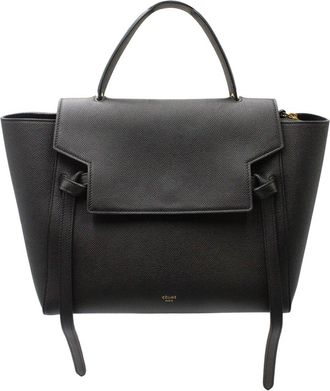 Celine Celine Black Calfskin Leather Mini Belt Bag (Authentic Pre-Loved)