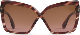 Tom Ford Eyewear Fiore sunglasses - Brown