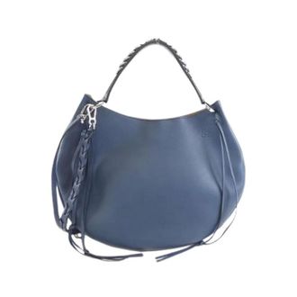 Loewe Pre-owned Shoulder Bags, female, Blue, Size: ONE SIZE Pre-owned Leather Shoulder Bag