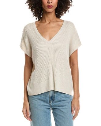 Splendid Georgie V-Neck Cashmere-Blend Sweater