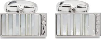 Paul Smith mother of pearl-detailed cufflinks - Silver