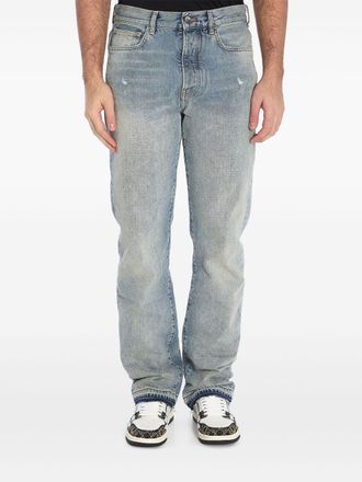 Amiri Released jeans - men - Cotton/Cotton/Polyester - 33 - Blue