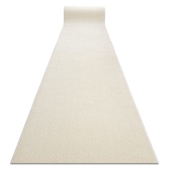 RugsX RugsX Karmel Plain Runner in White | Size: 160 cm x 400 cm