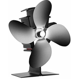 OEM Ventilador Para Estufa De Le&ntilde;a, 40 &deg;c, Arranque Silencioso, 4 Aspas, Alimentado Por Calor, Ecofan Para Estufas De Le&ntilde;a Y Chimeneas -crezuo