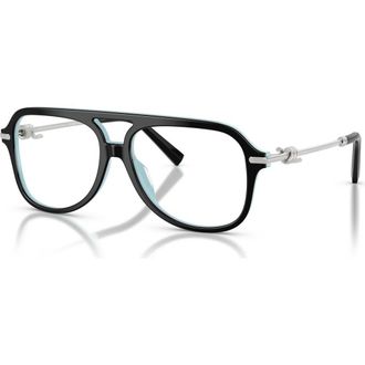 Tiffany & Co. 54mm Pilot optical glasses in Black at Nordstrom