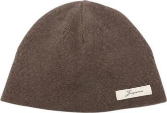 Jacquemus Gorro Chevron - Accessories - Mujer - Marr&oacute;n - ONE SIZE