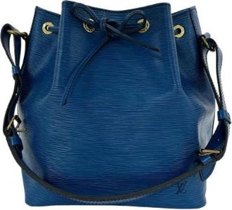 Louis Vuitton Pre-owned Noe Epi Leather Shoulder Bag - Dames - Vintage Tas - Blauw - ONE Size - Leer - Vintage