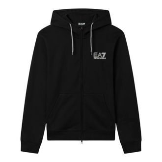 Emporio Armani Zip-throughs, male, Black, Size: XL Zip-through Sweatshirt