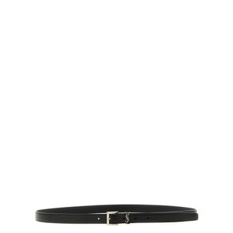 Saint Laurent Heren, Accessoires, Zwart, Maat: 110 CM Leer