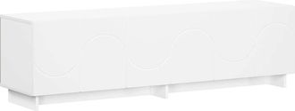 vidaXL Soporte De Tv 140 X 34,5 X 40 Cm Blanco Madera De Ingenier&iacute;a Vidaxl