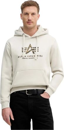 Alpha Industries Hombre, Sudaderas, Beige, Talla: XL