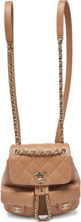 Chanel Duma kleine kaviaar leren rugzak - Bruin