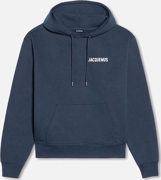 Jacquemus Mens Mens Navy Jacquemus Le Sweatshirt Logo Hoodie - Size: 36