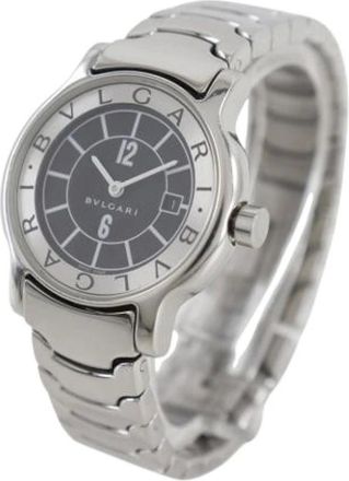 Bulgari Orologio Pre-owned Solotempo in Acciaio Inossidabile - - Pre-owned - Donna - Grigio - ONE SIZE