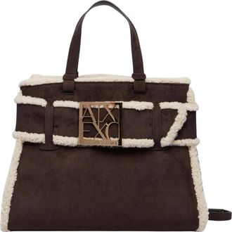 A|X Armani Exchange Bolso Shopper - Bags - Mujer - Marr&oacute;n - ONE SIZE