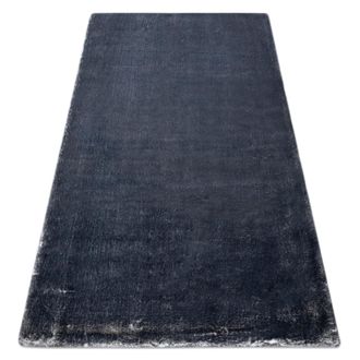 RugsX Rugsx - Alfombra De Lavado Moderna Lapin Shaggy Antideslizante Marfil / Negro Black 180x270 Cm