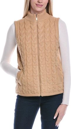 Jones New York Cable Knit Puffer Vest