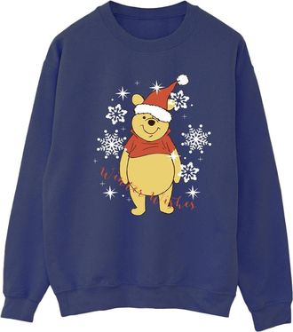 Disney Dames/Dames Winnie The Pooh Winter Wishes Sweatshirt (Marineblauw)