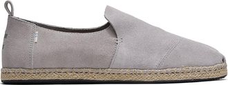 Toms Espadrillas Alparg Grey destrutturate in pelle scamosciata - Grigio