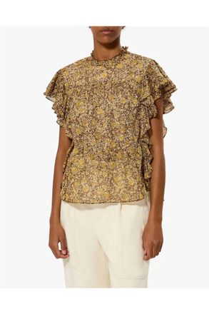 Isabel Marant Daliyane Top In Khaki