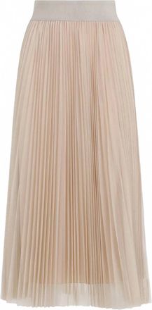 Fabiana Filippi Womens Midi Skirt In Beige