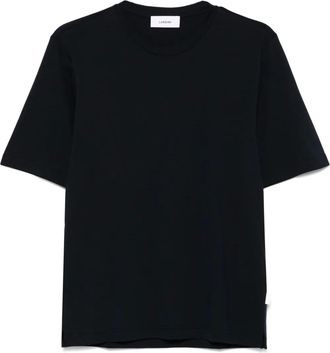 Lardini T-shirt con spacco laterale - Blu