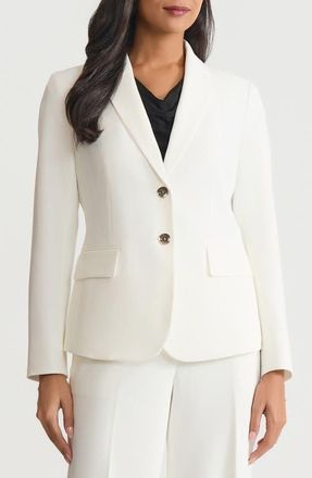 Kasper Two-Button Blazer in Vanilla Ice at Nordstrom, Size 12P