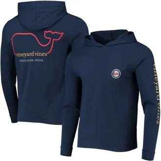 Vineyard Vines Mens Vineyard Vines Navy Minnesota Twins Long Sleeve Hoodie T-Shirt at Nordstrom, Size Xx-Large