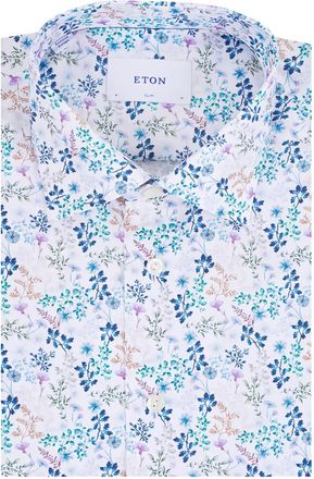 Eton Camicia a fiori - Bianco