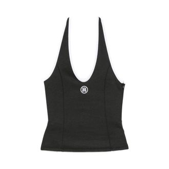 Amiri Sleeveless Tops, female, Black, Size: S Top Aw326Jr006 0002