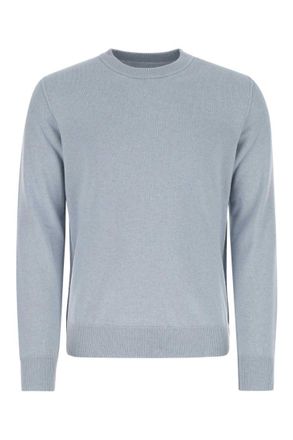 Maison Margiela Light Blue Crewneck Pullover