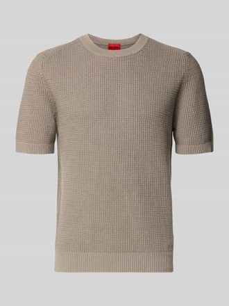 HUGO BOSS Regular Fit T-Shirt aus reiner Baumwolle Modell SAFFON in Hellbraun, Gr&ouml;&szlig;e XXL