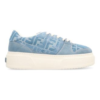 Fendi Dames, Schoenen, Blauw, Maat: 38 1/2 EU Katoen