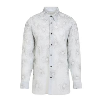 Dries Van Noten Heren, Overhemden, Wit, Maat: M Katoen