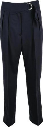 Barena Black Belted Virgin Wool Pants