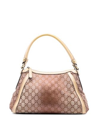 Gucci 2016-2025 GG Lurex Scarlett handbag - women - Calf Leather/Canvas/Leather - One Size - Brown