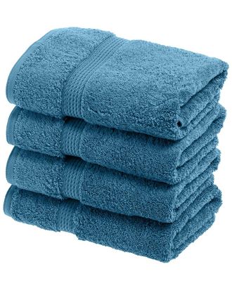 Superior Highly Absorbent 4Pc Ultra Plush Hand Egyptian Cotton Towel Set