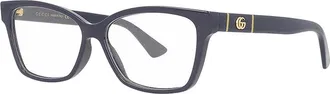 Gucci GG0634O004 Cat-Eye Full Rim Eyeglasses - Navy